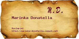Marinka Donatella névjegykártya
